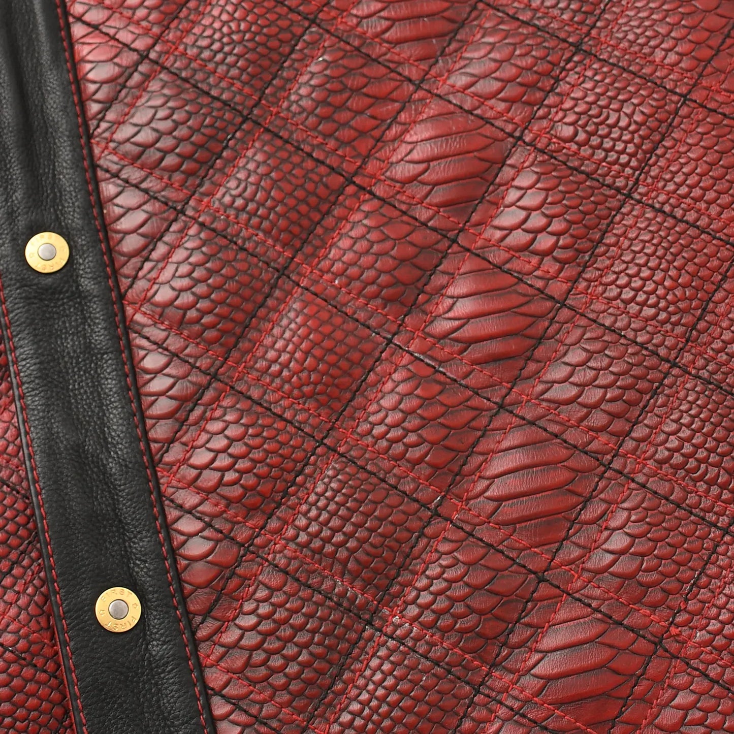 Kingsnake Men’s Motorcycle Leather Vest Men's Leather Vest Vests