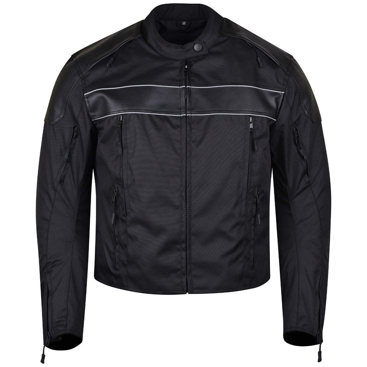 Vance Mens Textile Motorcycle Jacket Motorbike Biker Riding Jacket Breathable with CE Armor