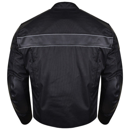 Vance Mens Textile Motorcycle Jacket Motorbike Biker Riding Jacket Breathable with CE Armor