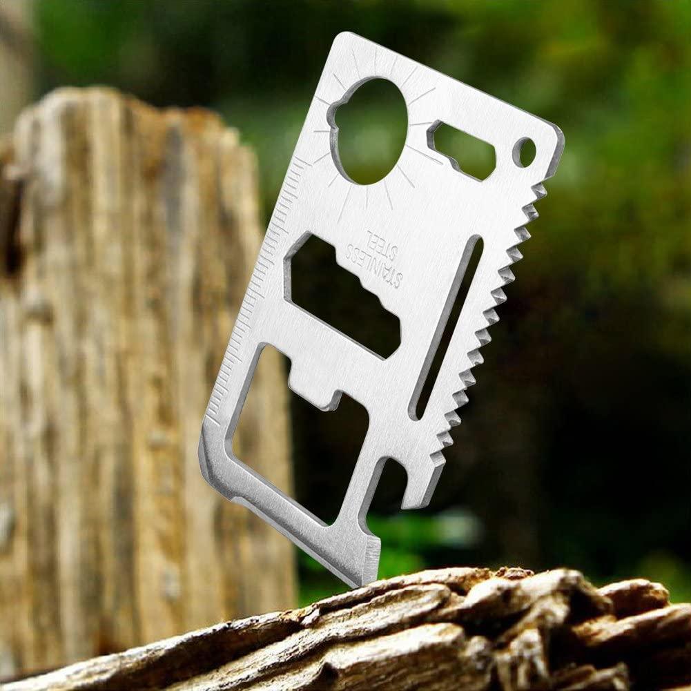 11 in 1 Stainless Steel Survival Card Tool - American Legend Rider