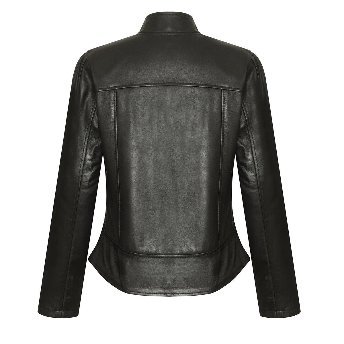 Vance Leathers 'Maya' Ladies Premium Soft Lightweight Black Fitted Motorcycle Leather Jacket