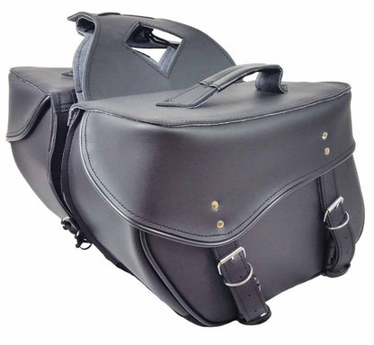 Vance Leather Medium 2 Strap Motorcycle Saddle Bag