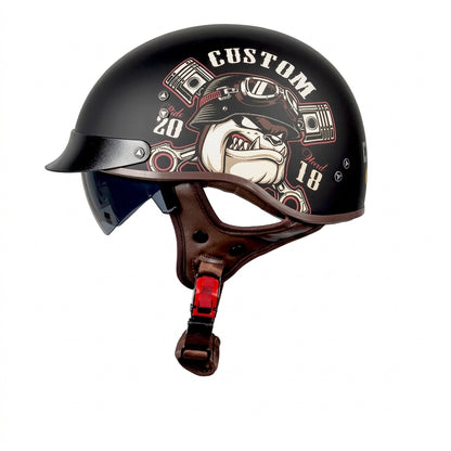 Motorcycle Helmet - New Standard Electric  Four Seasons Universal Retr