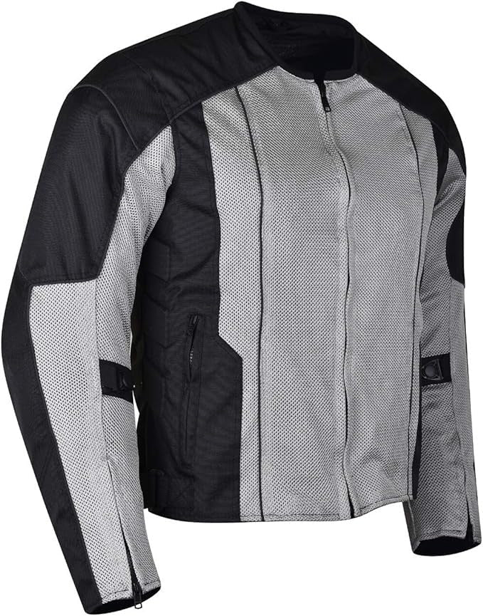 Vance Men's 3-Season Mesh/Textile CE Armor Motorcycle Jacket