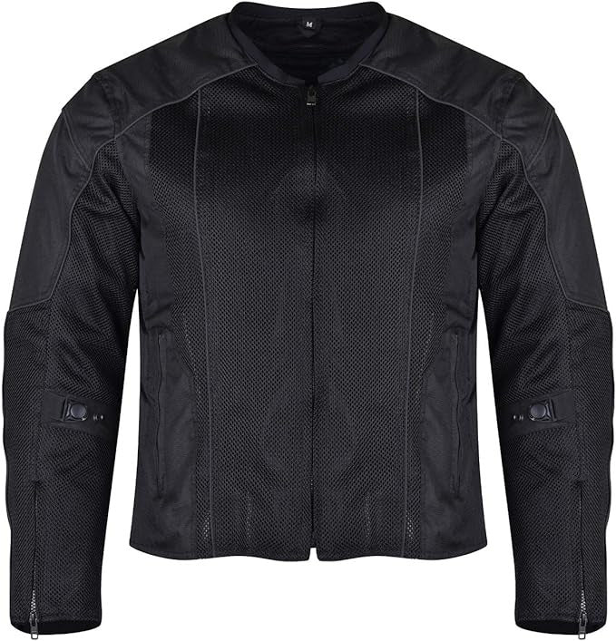 Vance Men's 3-Season Mesh/Textile CE Armor Motorcycle Jacket
