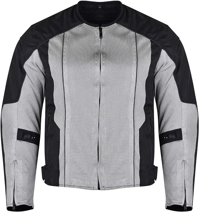 Vance Men's 3-Season Mesh/Textile CE Armor Motorcycle Jacket