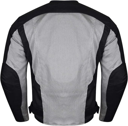 Vance Men's 3-Season Mesh/Textile CE Armor Motorcycle Jacket
