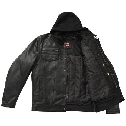 Nightstrike Men’s Motorcycle Leather Jacket Men's Leather Jacket Jackets