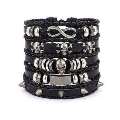 Stainless Steel Biker Ring - Stainless Steel Polishing Crow Skull Comp