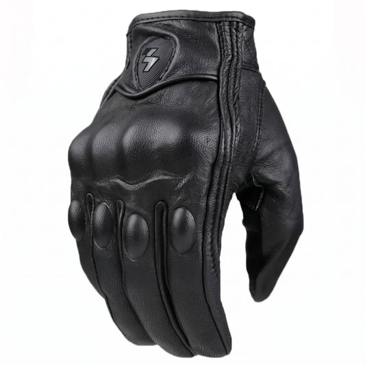 Motorcycle Gloves - S-XXXL  Goatskin Leather Men Women Moto Glove Elec