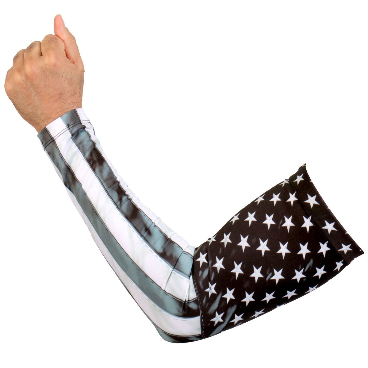 Hot Leathers Gray Vintage Flag Arm Sleeve