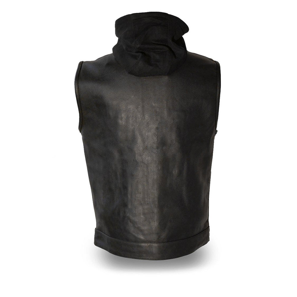 Assassin Men's Leather Motorcycle Vest Men's Leather Vest Vests