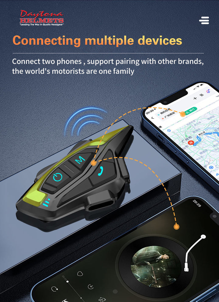 Daytona Bluetooth Headset for Helmet 1.0
