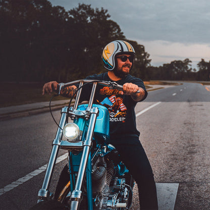 Daytona D.O.T Cruiser - w/Lightning Open Face Helmet