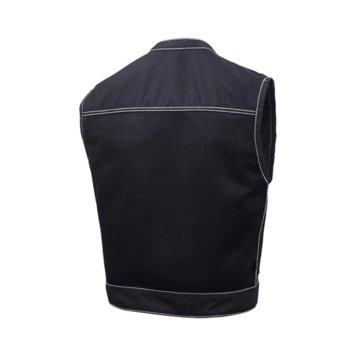 First Manufacturing Lowrider - Men's Motorcycle Moto Mesh Vest, Black/White