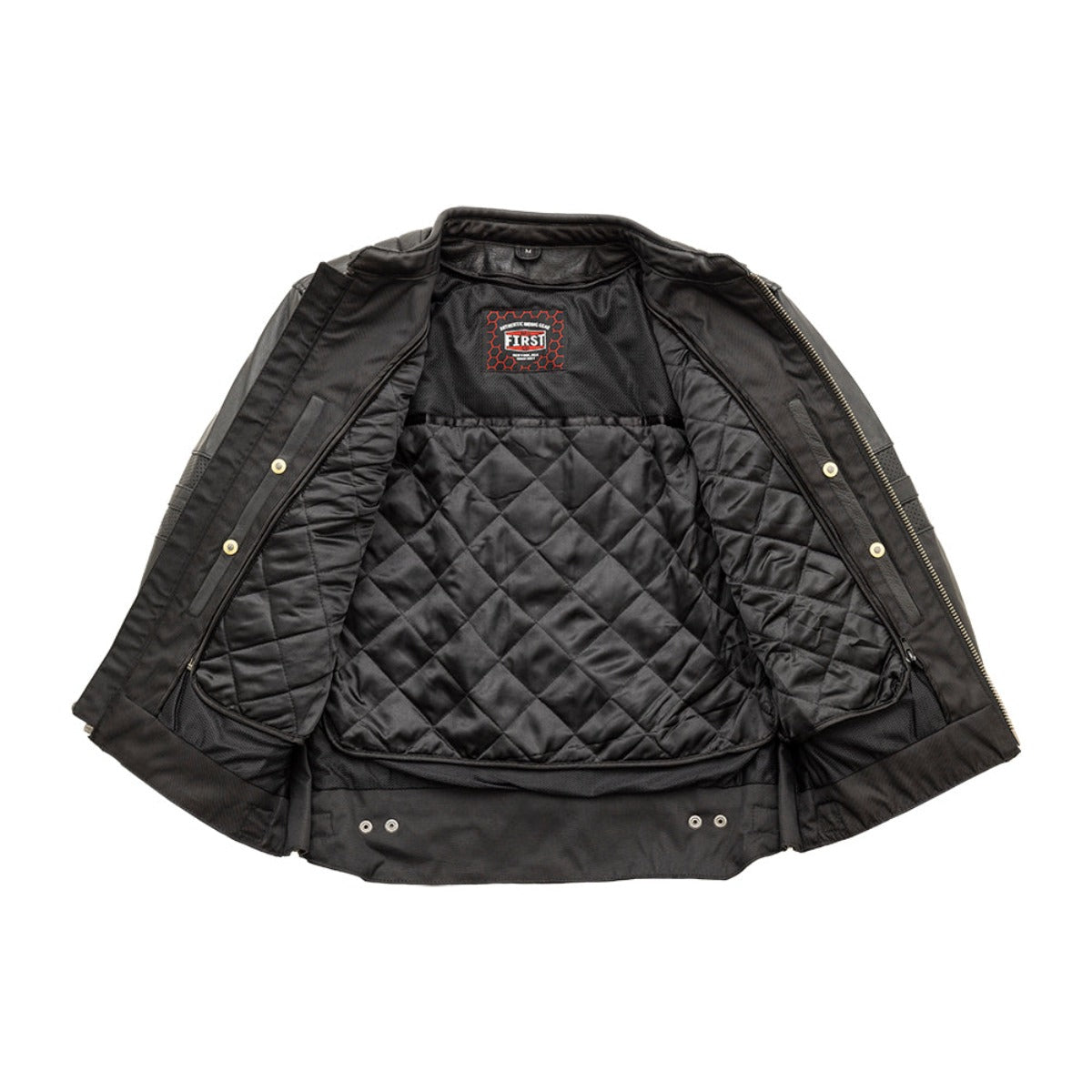 First Manufacturing BiTurbo - Men's Leather Motorcycle Jacket