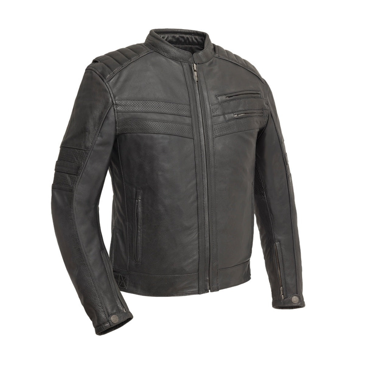 First Manufacturing BiTurbo - Men's Leather Motorcycle Jacket