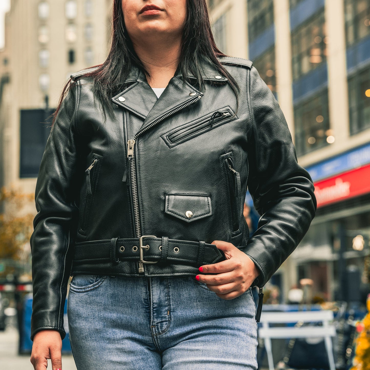 Bikerlicious - Women's Motorcycle Leather Jacket Women's Leather Jacket Jackets
