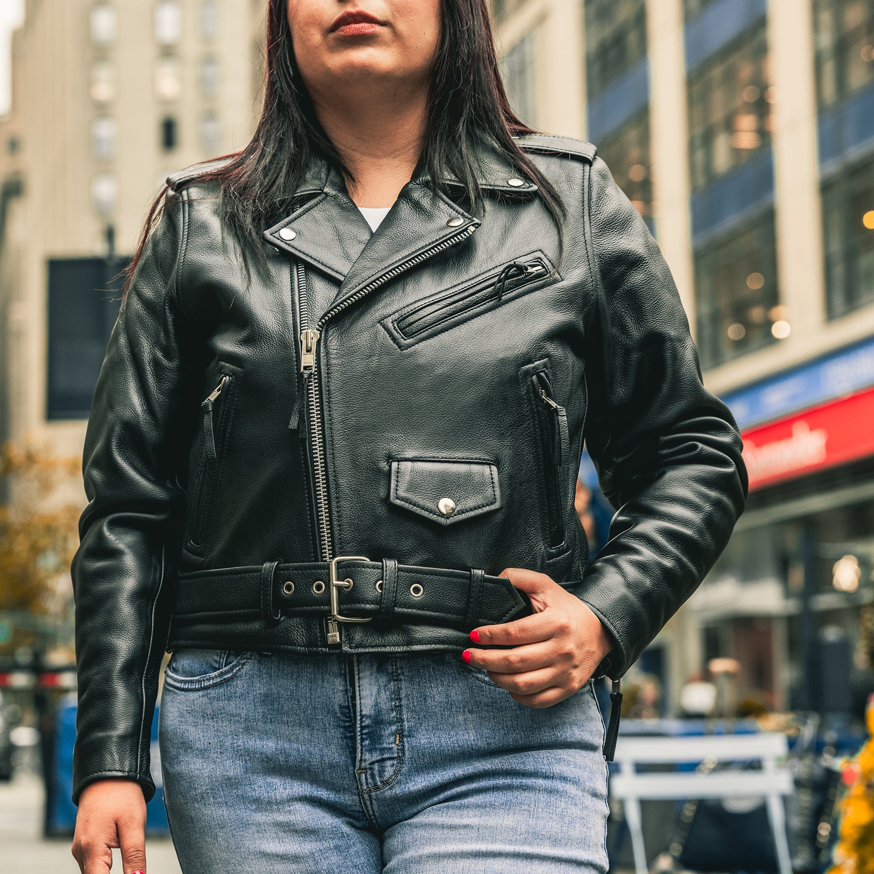 Bikerlicious - Women's Motorcycle Leather Jacket Women's Leather Jacket Jackets