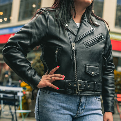 Bikerlicious - Women's Motorcycle Leather Jacket Women's Leather Jacket Jackets