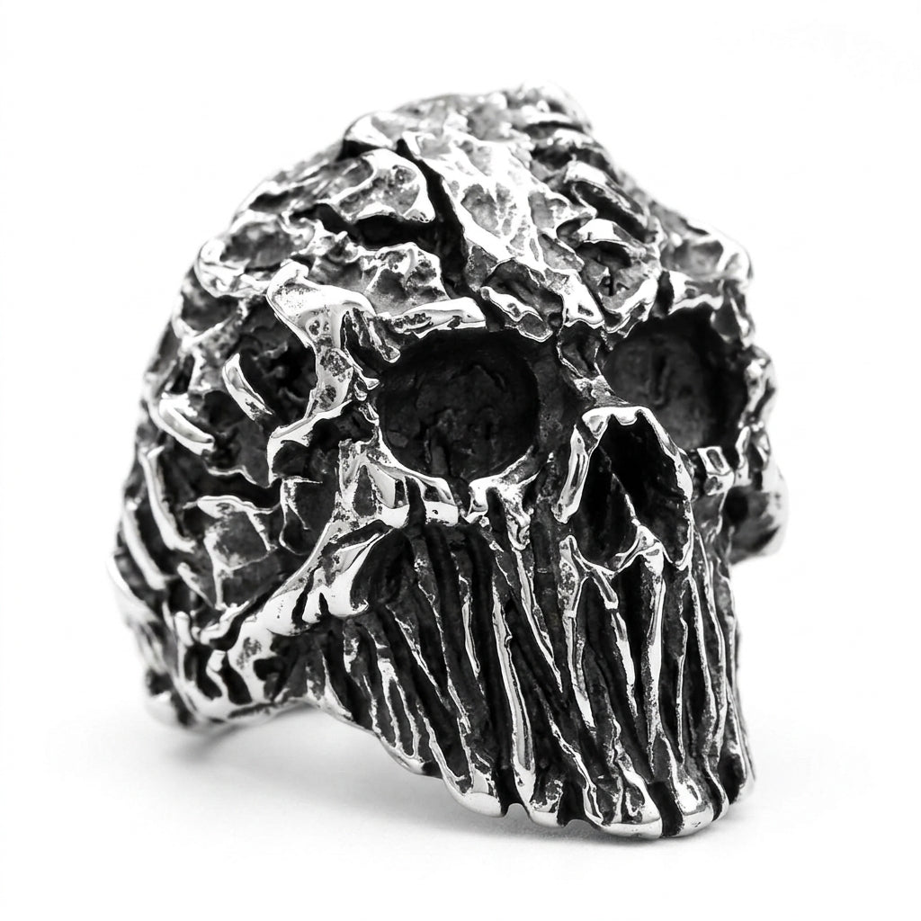 Stainless Steel Biker Ring - Men Vintage Hip Hop Rings Biker Party Hal