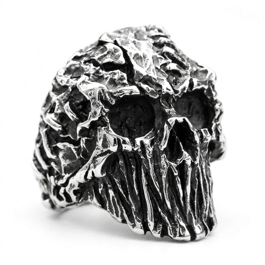 Stainless Steel Biker Ring - Men Vintage Hip Hop Rings Biker Party Hal