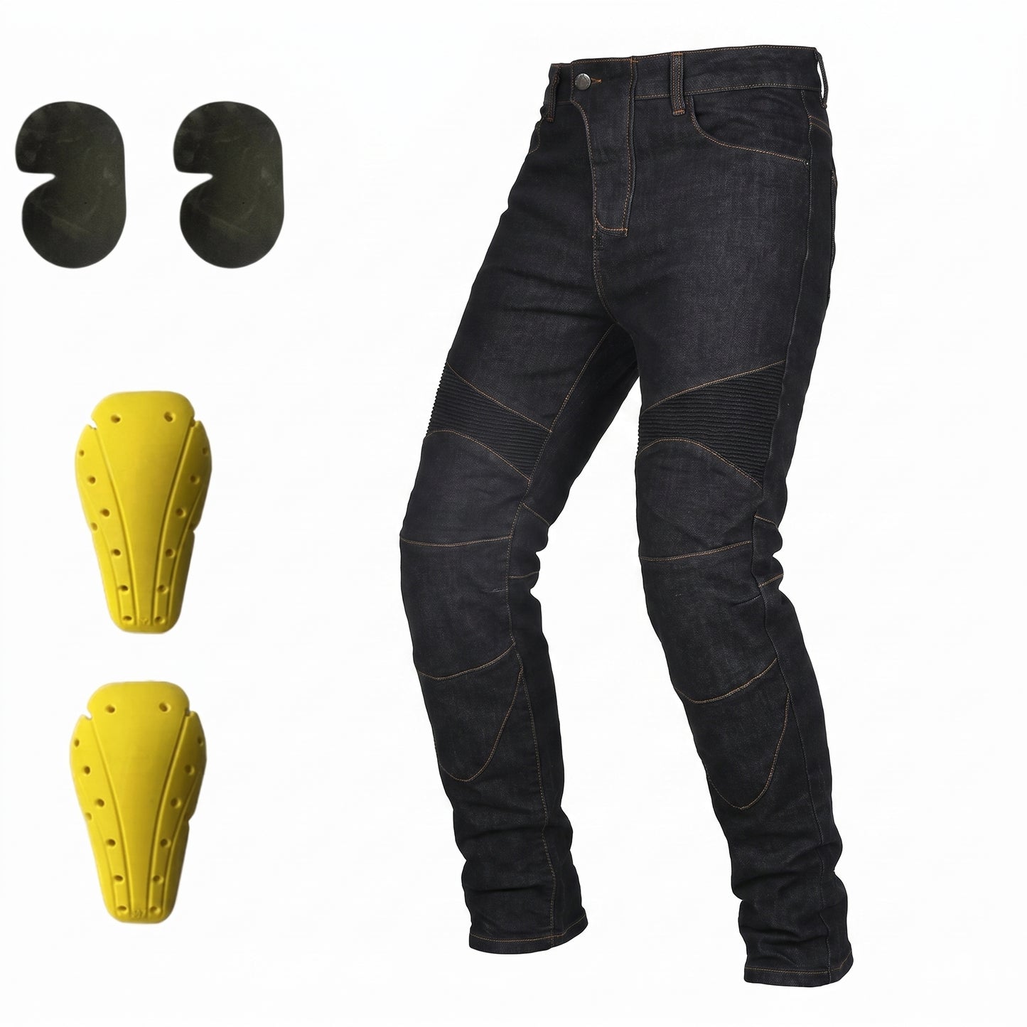 Motorcycle Accessory - Men's Motorcycle Riding Jeans Pants Anti-Skid A