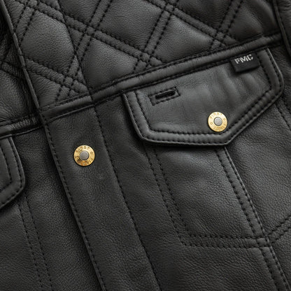 12 Gauge Men's Motorcycle Leather Vest Men's Leather Vest Vests