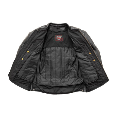 First Manufacturing Chaos - Men's Motorcycle Leather Jacket