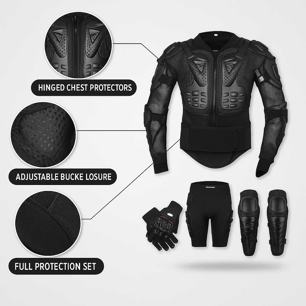 Well Picked Motorcycle Body Armor Set In 2024