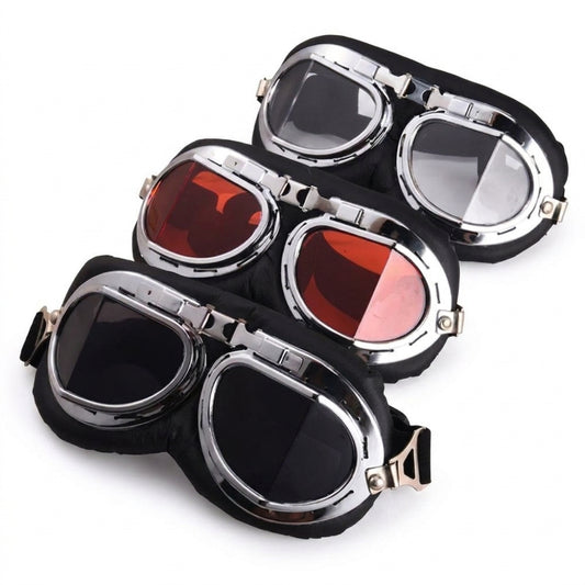 Motorcycle Accessory - Retro Vintage Pilot Goggles Motor Protective Ge