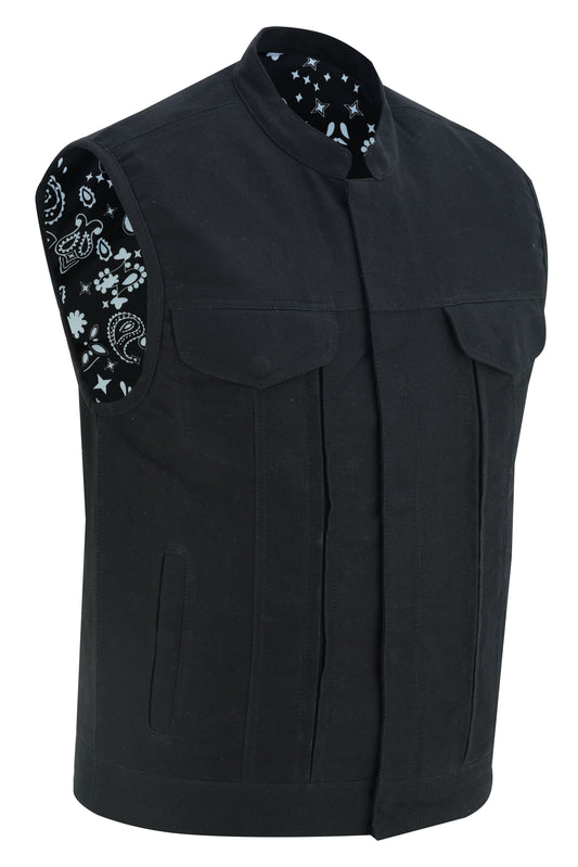 Men's Modern Utility Style Canvas Vest