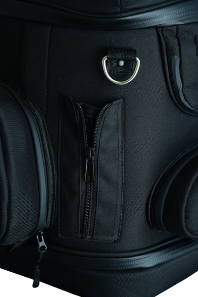 Black Heavy Duty Textile Motorcycle Pet Carrier Si