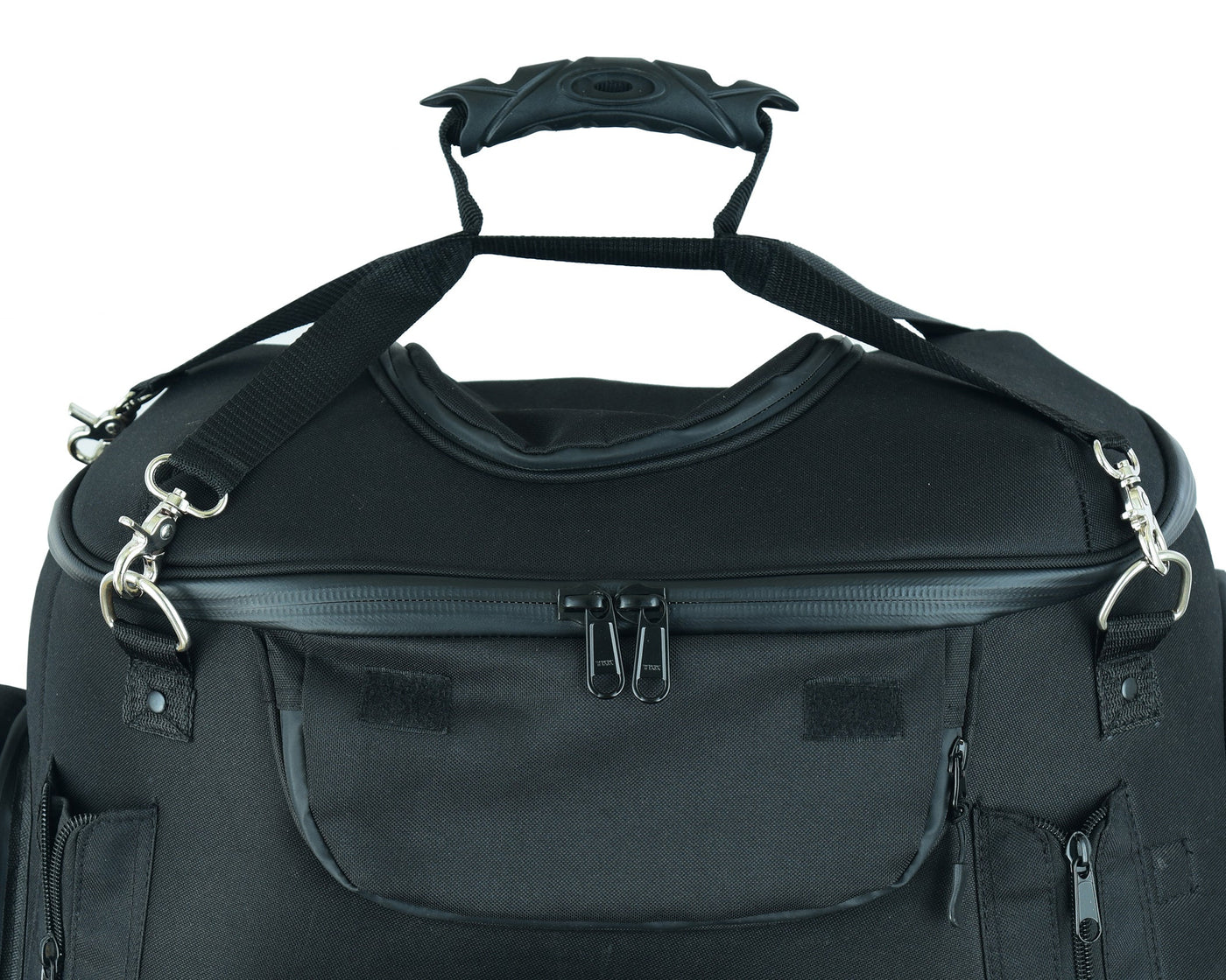 Black Heavy Duty Textile Motorcycle Pet Carrier Si