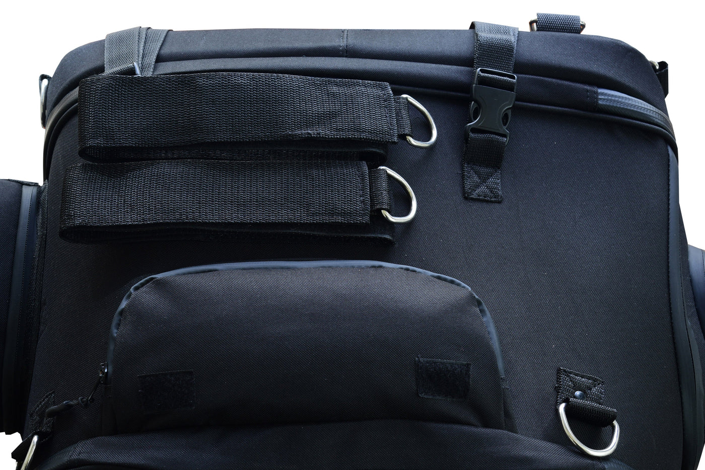 Black Heavy Duty Textile Motorcycle Pet Carrier Si