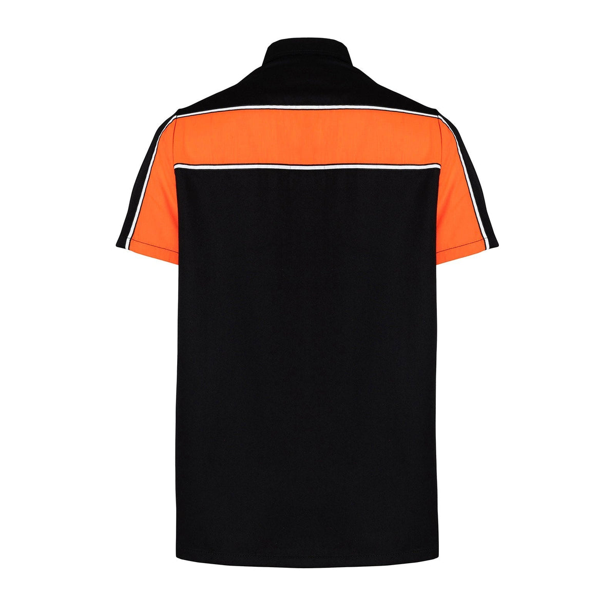 Men's Work Shirts Black & Orange