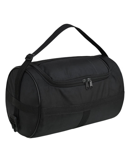 Vance Black Textile Medium Motorcycle Sissy Bar Bag with Rain Cover