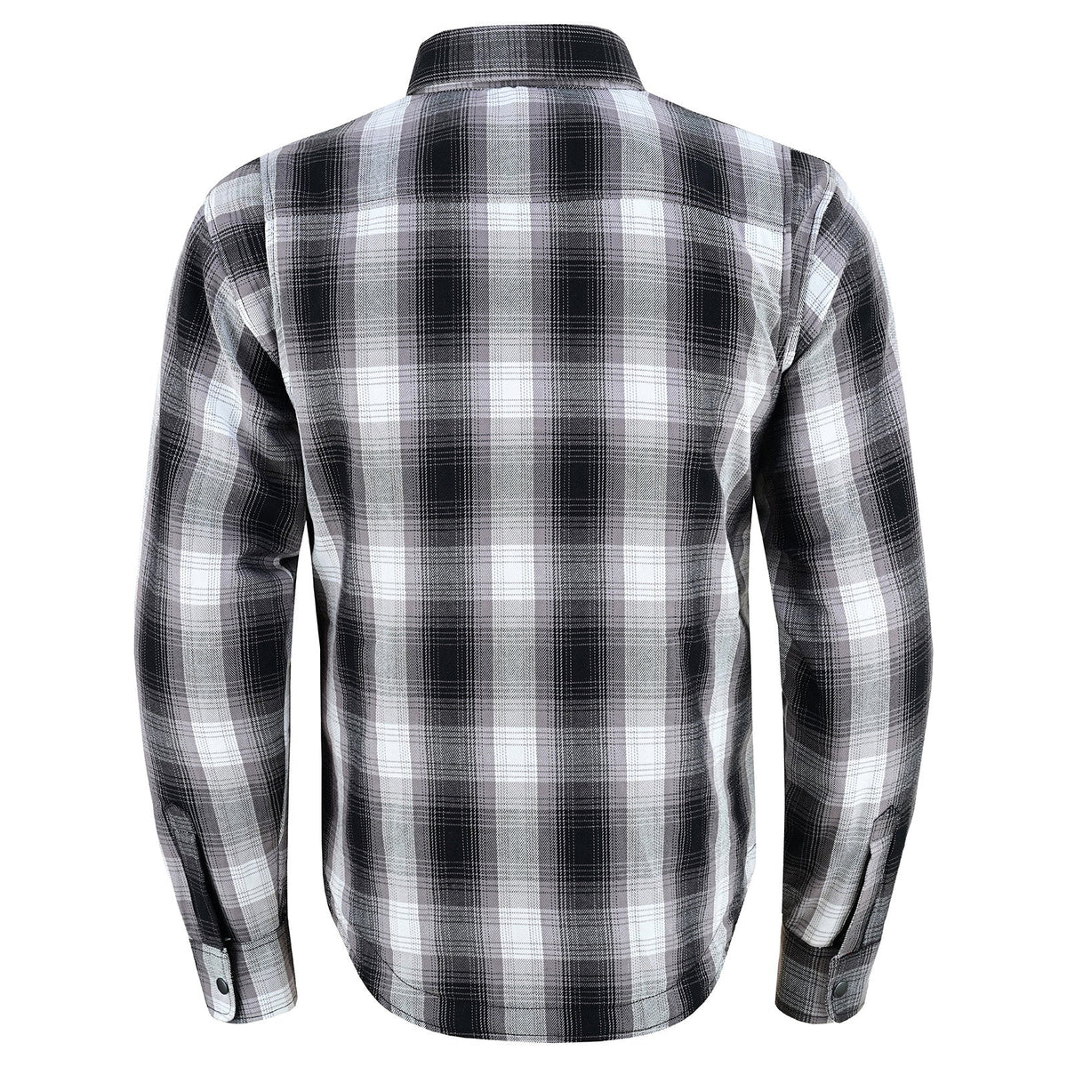 Mens Timberwolf Armored Flannel Motorcycle Shirt w/Underarm Ventilation & CE Approved Armor Reinforced w/Aramid Fiber