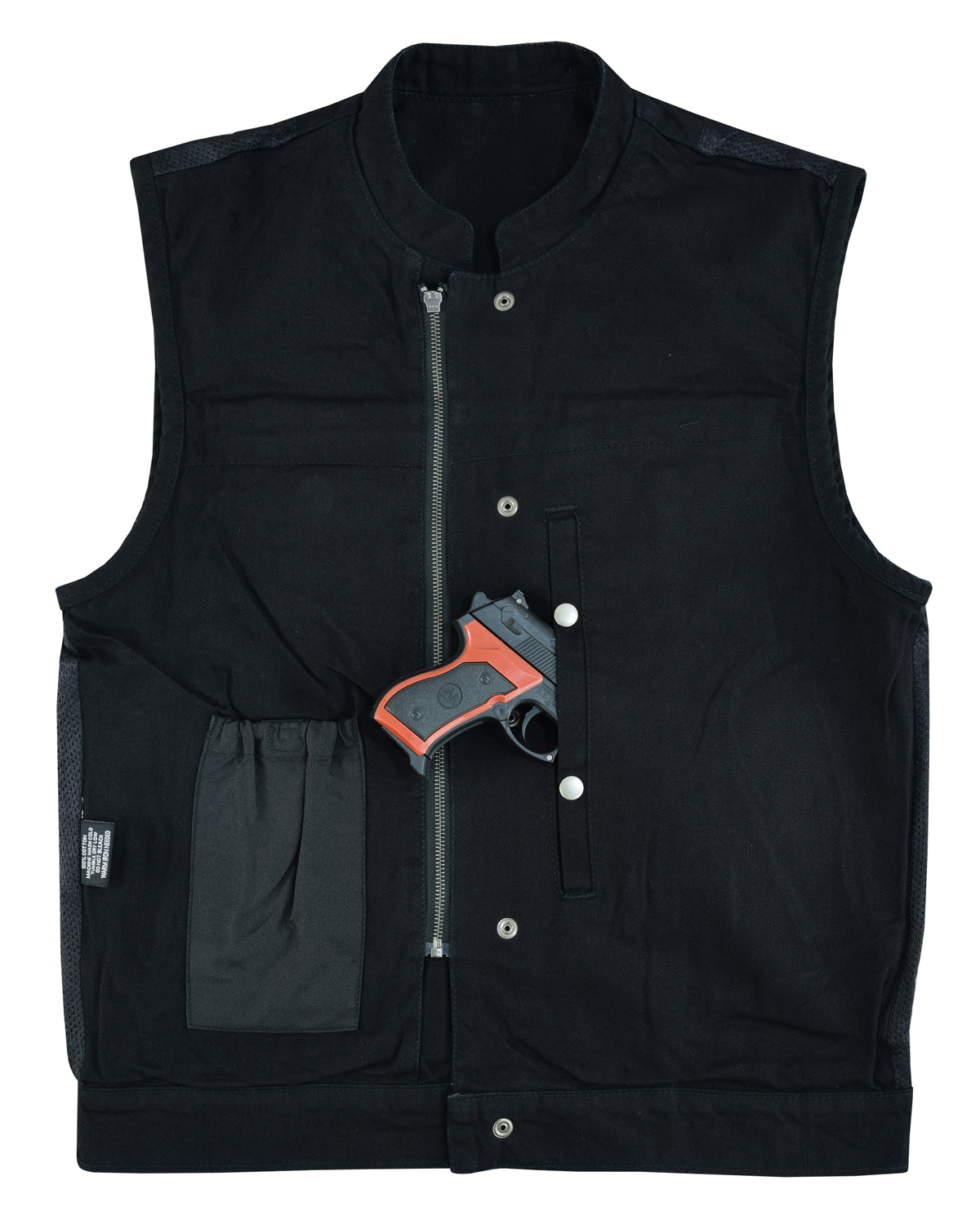 Vance Leather Denim Club Vest