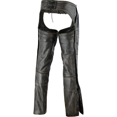 Unisex Four Pockets Insulated Chaps with Stretchable Inner Thigh