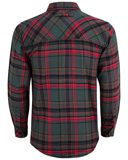 Woodlot Men's Long Sleeve Plaid Button Down Casual Flannel Shirt, 100% Cotton, Corduroy Cuffs