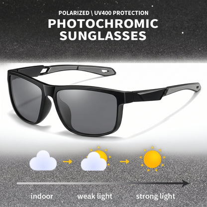 Motorcycle Accessory - Photochromic Polarized Sports Vintage Sunglasse