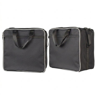 Leather Motorcycle Bag - Adv Black Inner Bags Motor Saddle Bag Adventu