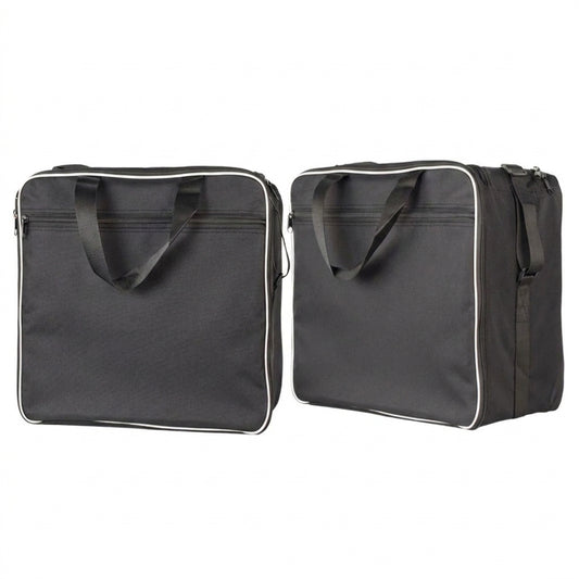 Leather Motorcycle Bag - Adv Black Inner Bags Motor Saddle Bag Adventu