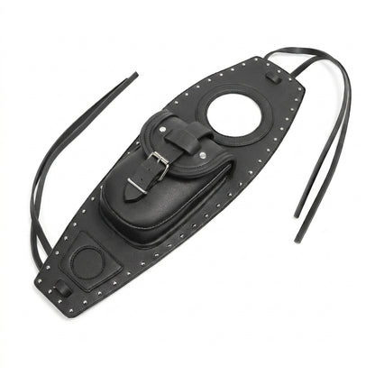 Leather Motorcycle Bag - Motorcycle Fuel Tank Cover Panel Pad Bib Bag