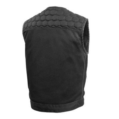 First Manufacturing Hornet - Men's Club Style Moto Mesh Vest, Black