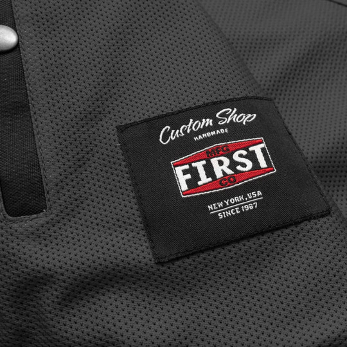 First Manufacturing Hornet - Men's Club Style Moto Mesh Vest, Black