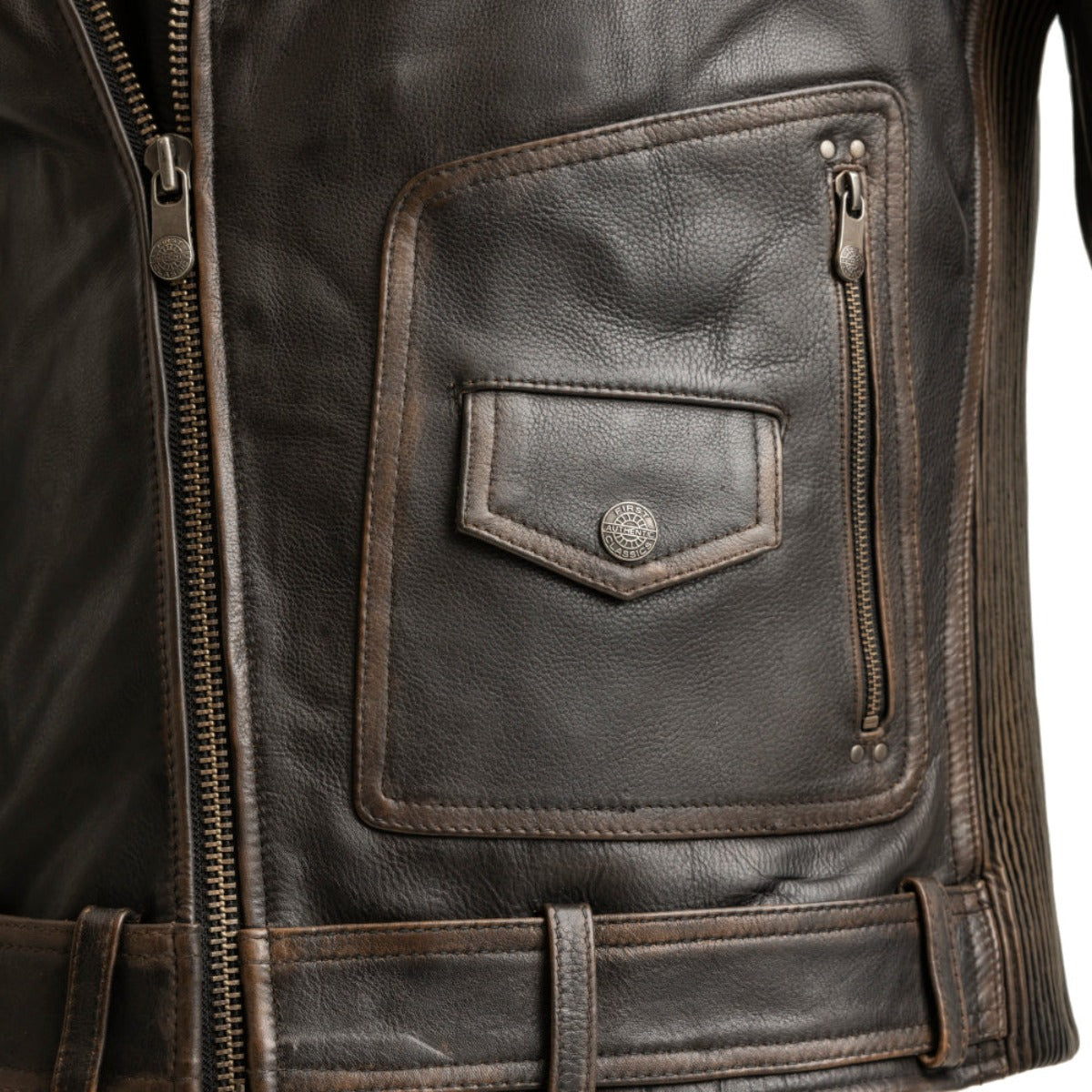 First Manufacturing Wrath - Men's Motorcycle Leather Jacket