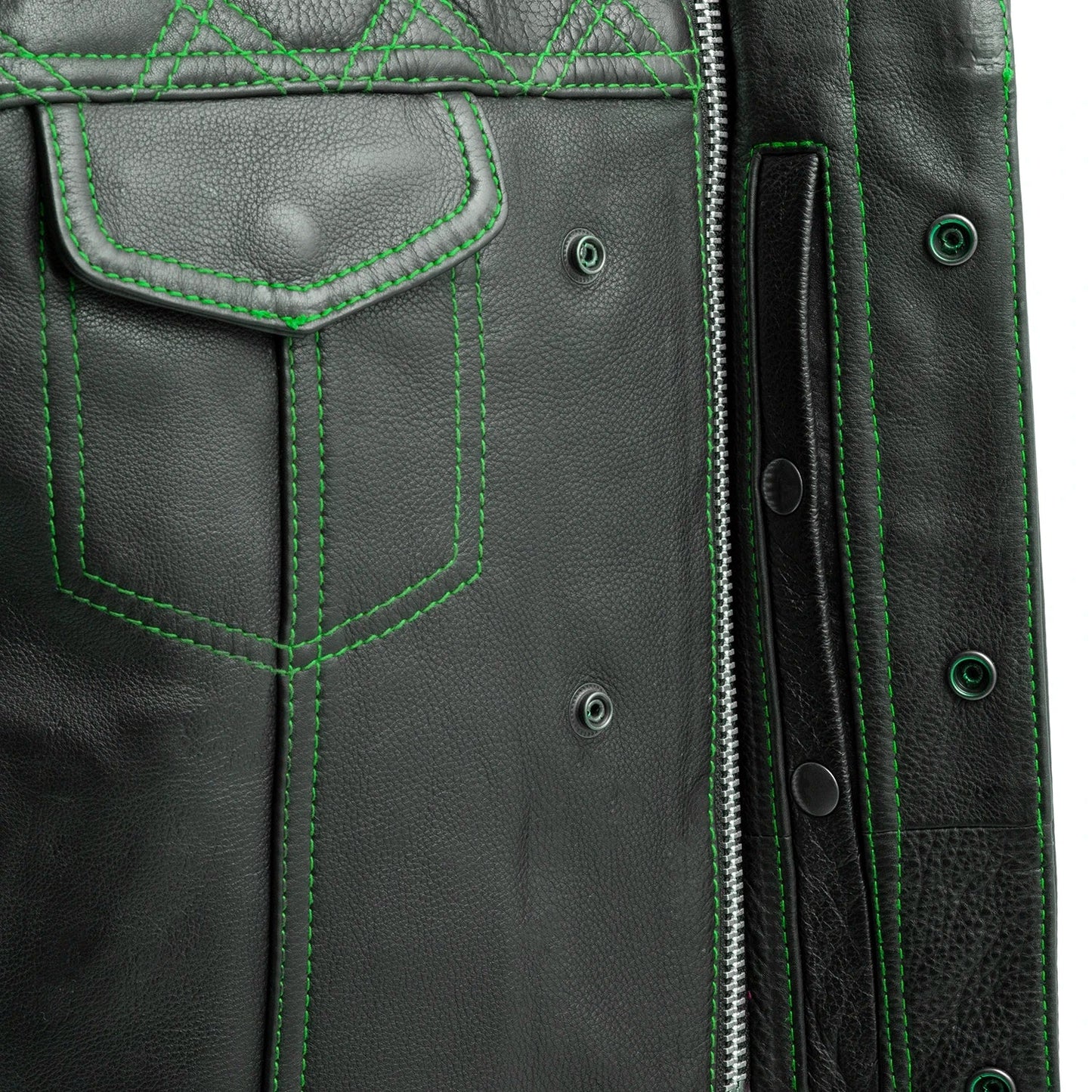 Upside Men's Club Style Leather Vest Men's Leather Vest Vests