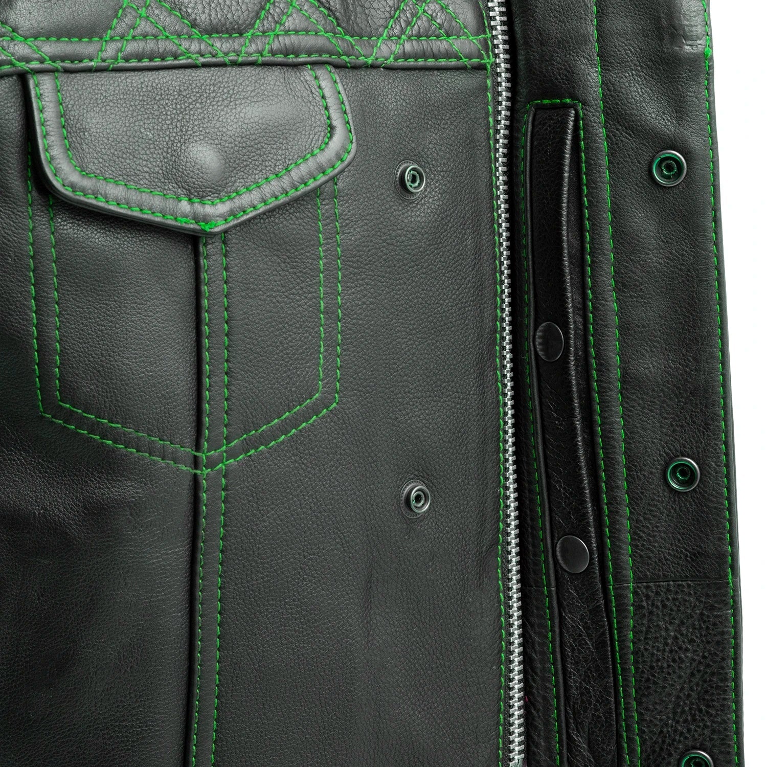Upside Men's Club Style Leather Vest Men's Leather Vest Vests